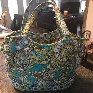 Vera Bradley purse, adorable, teal/green/browns